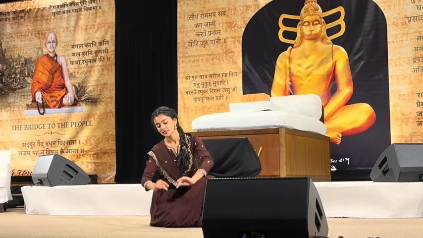 Neti performing Kathak at the Harvard Ram Katha